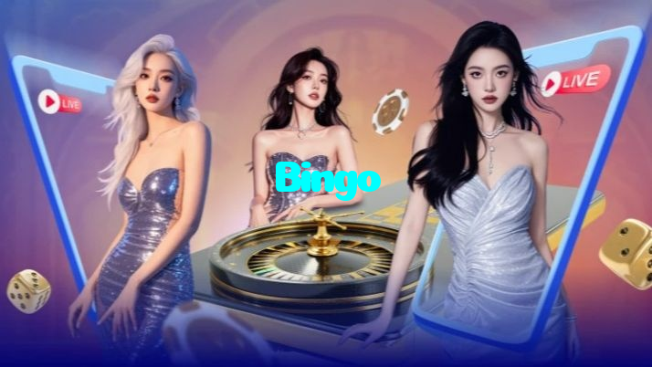 Bingo casino presented on mobile device in Pakistan with slots and live games